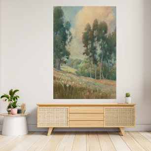 Spring Landscape (1911) Serene Watercolor Scenery Poster