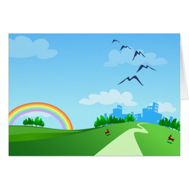 Spring landscape, card (Front Horizontal)