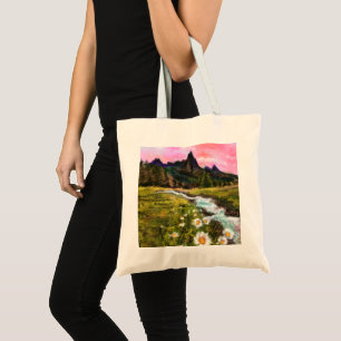 Spring Landscape - Flowering - Original Painting Tote Bag