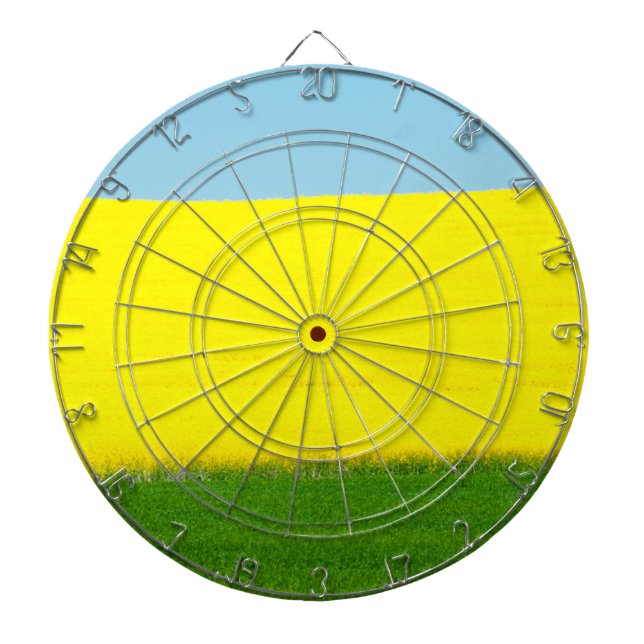 Spring Landscape Meadow Dartboard (Front)