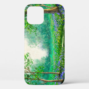 Spring landscape oil painting, forest. iPhone 12 case