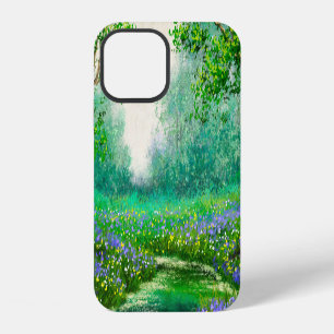 Spring landscape oil painting, forest. iPhone 12 case