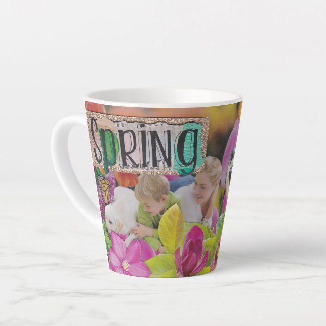 Spring Latte Mug (Left Angle)