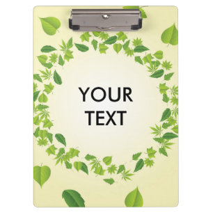 Spring leaves clipboard