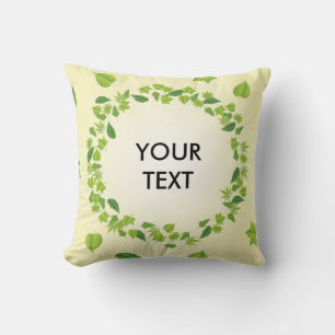 Spring leaves cushion