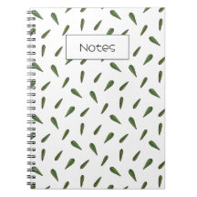 Spring leaves, watercolor pattern