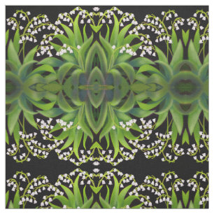 Spring Lily of the Valley Flowers Fabric