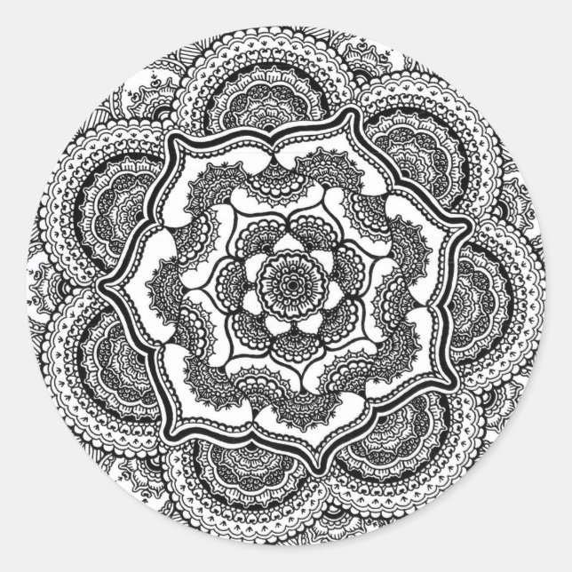 Spring Lotus Classic Round Sticker (Front)