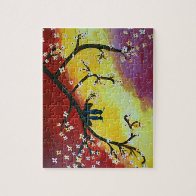 Spring Love, Birds & Blossoms Jigsaw Puzzle (Vertical)