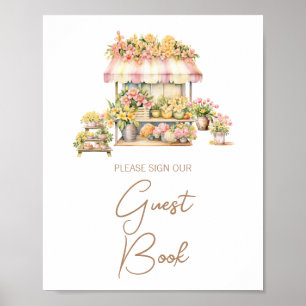 Spring Love in Bloom Bridal Shower Guest Book