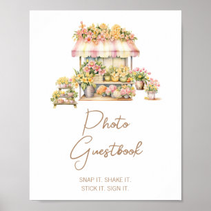 Spring Love In Bloom Bridal Shower Photo Guestbook