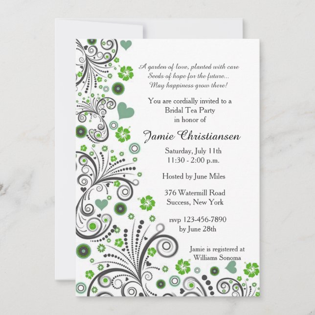 Spring Love Invitation (Front)