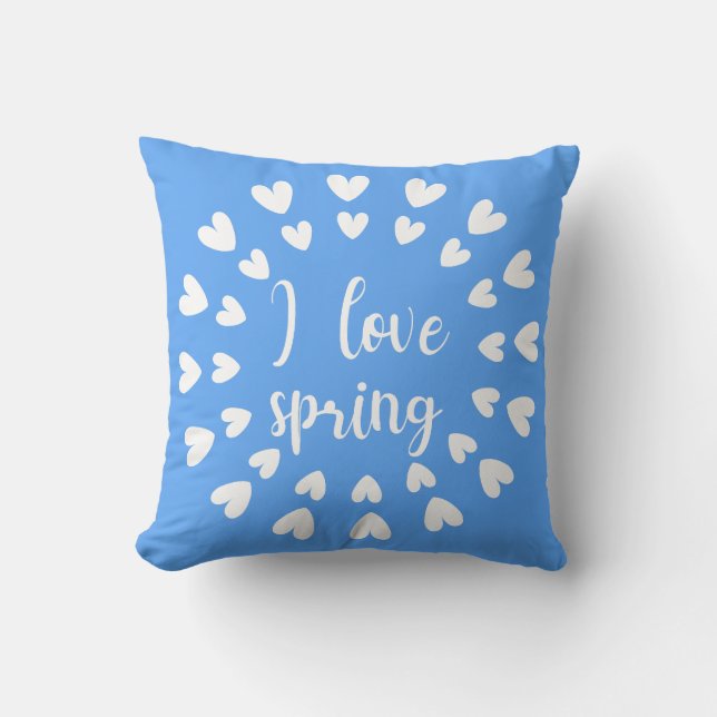 Spring Love, Little Hearts Cushion (Front)