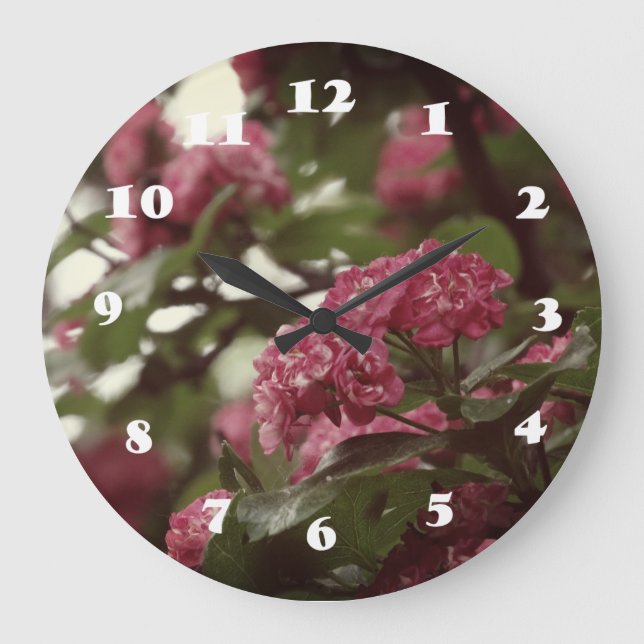 Spring Love Round (Large) Wall Clock (Front)