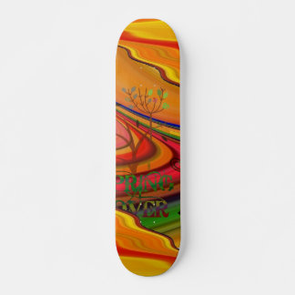 Spring Lover Abstract Art Skateboard