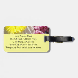 Spring Luggage Tags for Her Daffodils Blossoms