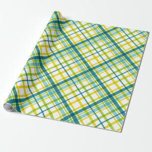 Spring Madras Wrapping Paper