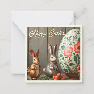Spring Magic with Blossoms and Bunny Happiness Card