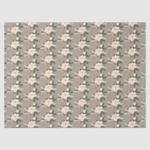 Spring Magnolia Flower Bouquet Tissue Paper