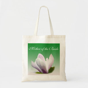 spring magnolia flower mother of the bride tote bag