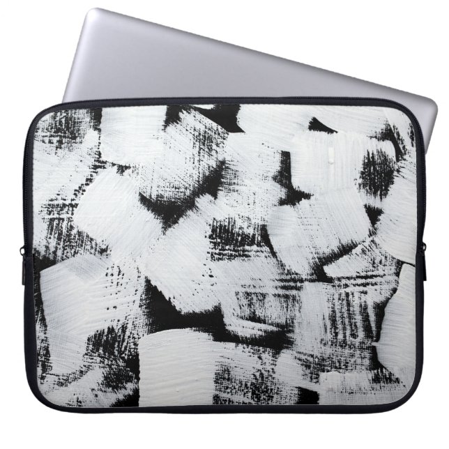 Spring magnolias, elegant fabric design. laptop sleeve (Front)