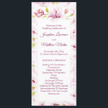 Spring Magnolias Floral Wedding Ceremony Program<br><div class="desc">These wedding programs feature beautiful magnolia flowers. The front of the card has the ceremony and the back of the card lists the bridal party. These wedding programs are part of a collection which includes a range of matching wedding stationery such as wedding invitations, reply cards, enclosure cards, address labels,...</div>