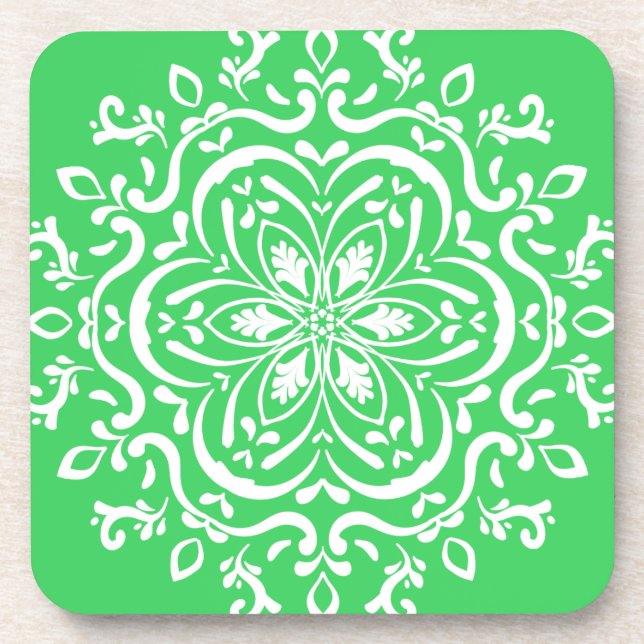 Spring Mandala Coaster (Front)