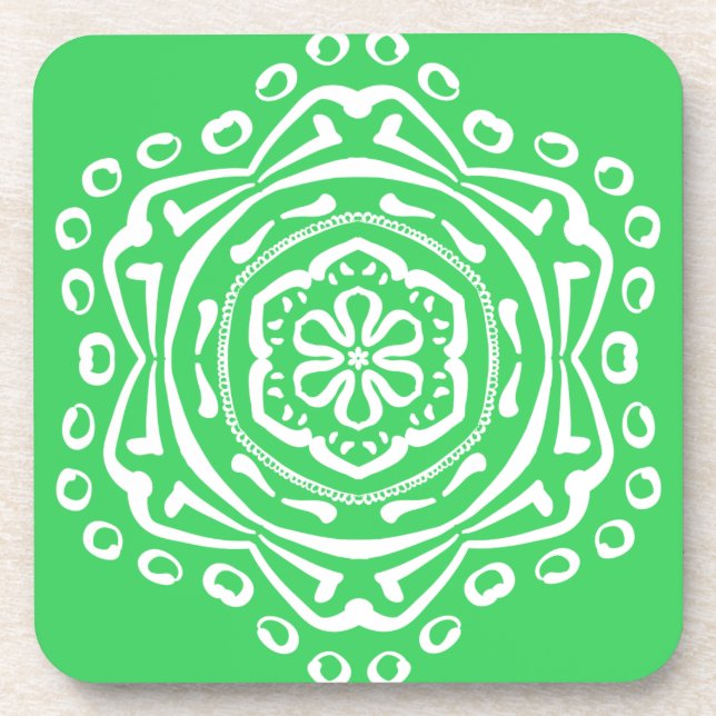 Spring Mandala Coaster (Front)