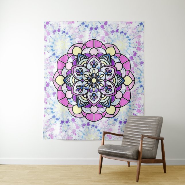 Spring Mandala Tapestry (In Situ)