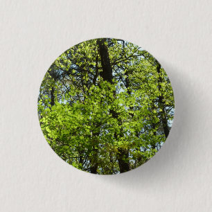 Spring Maple Leaves Nature 3 Cm Round Badge