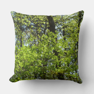 Spring Maple Leaves Nature Cushion