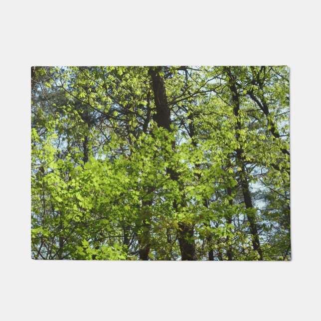 Spring Maple Leaves Nature Doormat (Front)