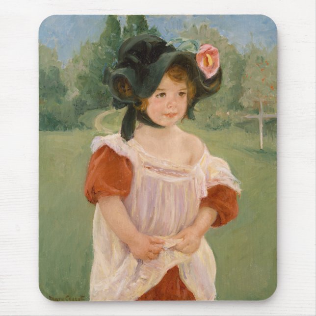 Spring: Margot Standing in a Garden | 1900 Mouse Pad (Front)