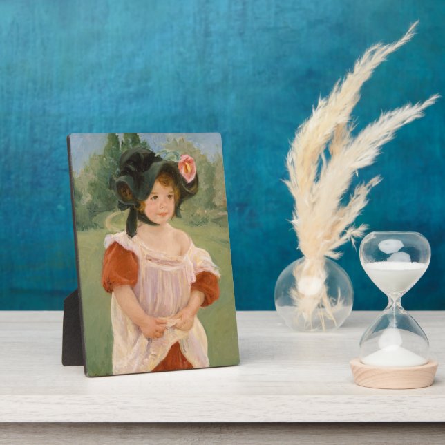 Spring: Margot Standing in a Garden | 1900 Plaque (Side)