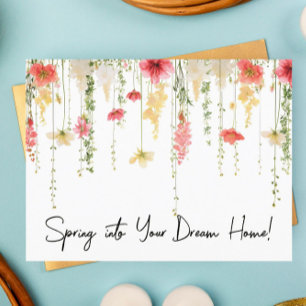 Spring Market Real Estate  Postcard