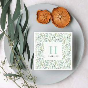 Spring Meadow Family Monogram Napkin
