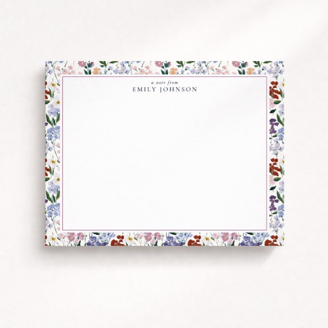 Spring Meadow Floral Note Card (Creator Uploaded)