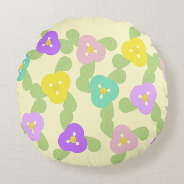 Spring Meadow Round Cushion (Front)
