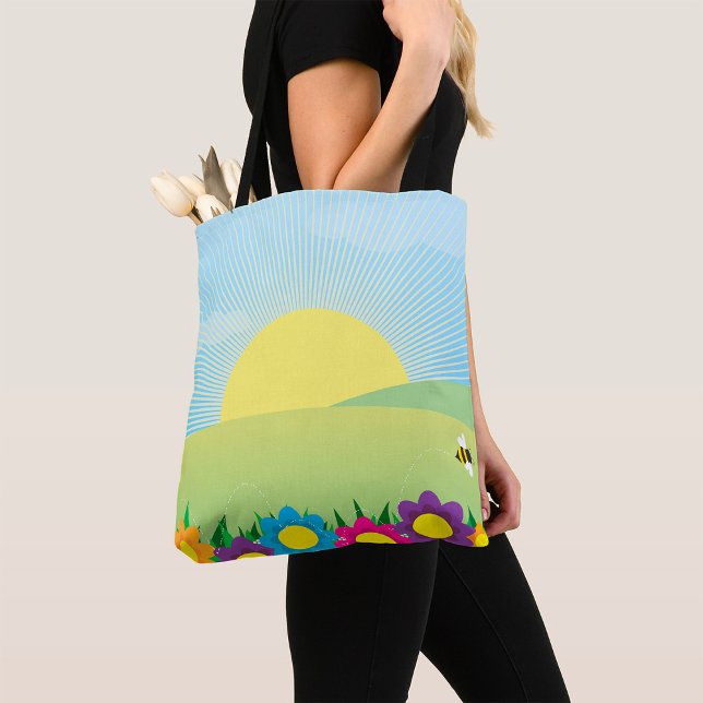 Spring Meadow Tote Bag (Creator Uploaded)