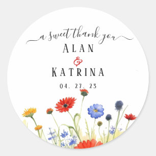 Spring Meadow Wildflowers Sticker