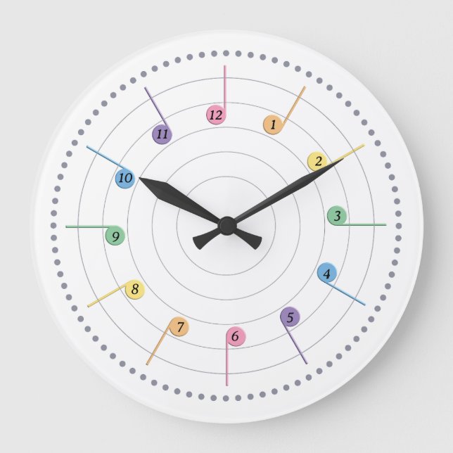 Spring Melody (Radial) Large Clock (Front)