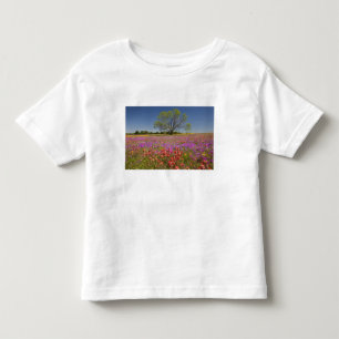 Spring mesquite trees growing in wildflowers, toddler T-Shirt