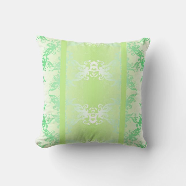 Spring Mint Elegance Cushion (Front)