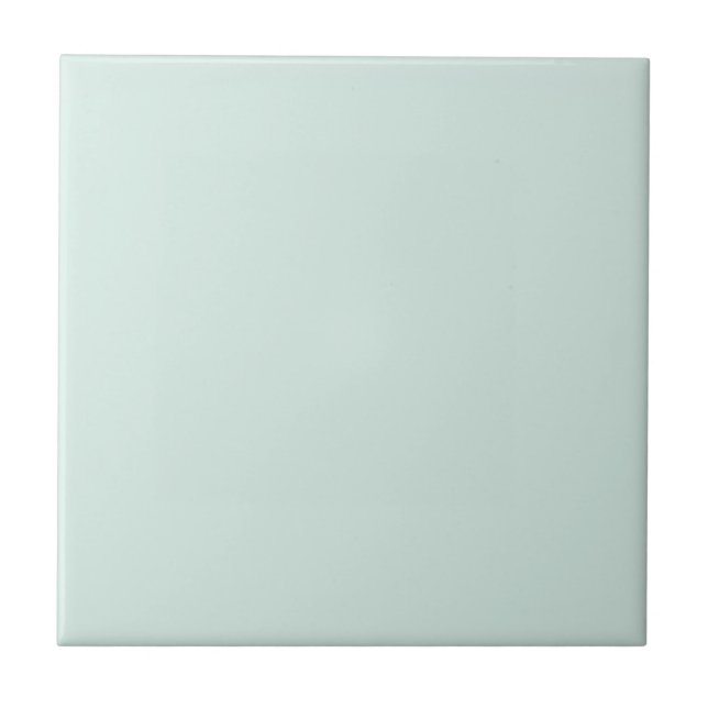 Spring Mint Solid Colour Ceramic Tile (Front)