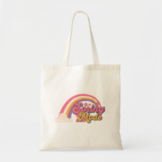 Spring Mode Retro Rainbow Tote Bag