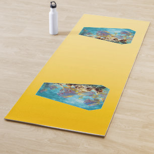 SPRING MOOD – Pastel Yellow deep to light Yoga Mat