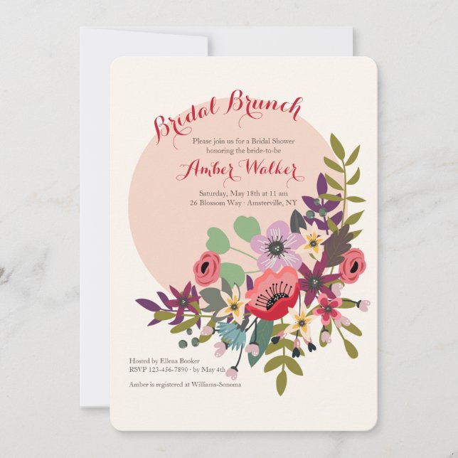 Spring Moon Invitation (Front)