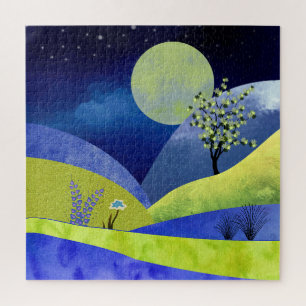 Spring Moonrise Jigsaw Puzzle