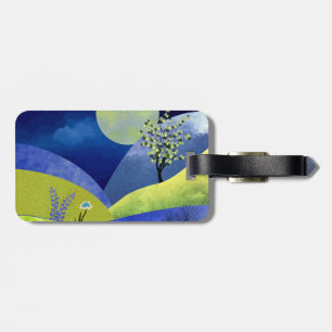 Spring Moonrise Luggage Tag