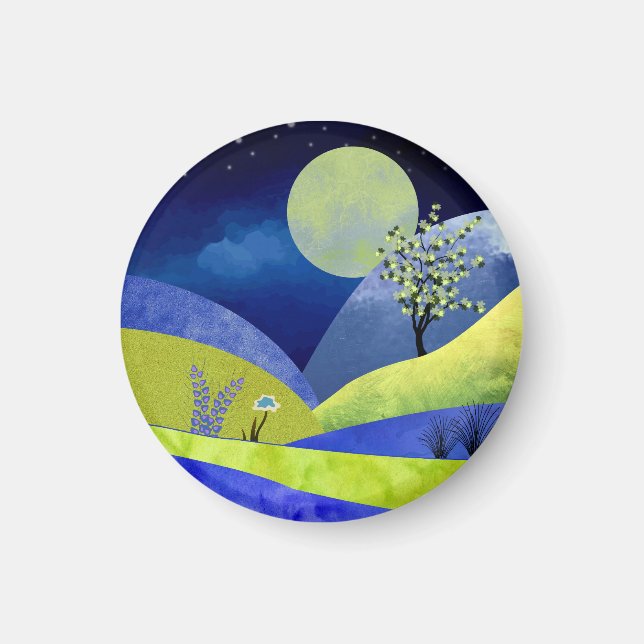 Spring Moonrise Magnet (Front)